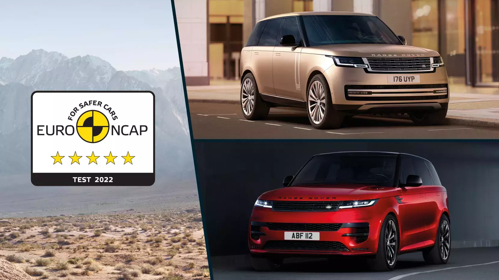Range Rover und Range Rover Sport mit EURO NCAP Logo 2022