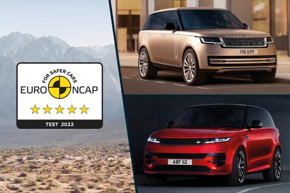 Range Rover und Range Rover Sport mit EURO NCAP Logo 2022